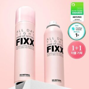 쏘내추럴
[1위픽서] 쏘내추럴 올 데이 타이트 메이크업 세팅 픽서 120ml 더블기획 (120ml+120ml)