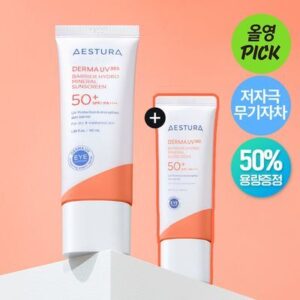 에스트라
[5월 올영픽] (50%용량증정) 에스트라 더마UV365 장벽수분 무기자차 선크림 40ml+20ml